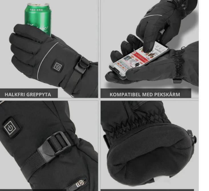 Electrically Heated Gloves with 3M Thinsulate™ Insulation - Teserito