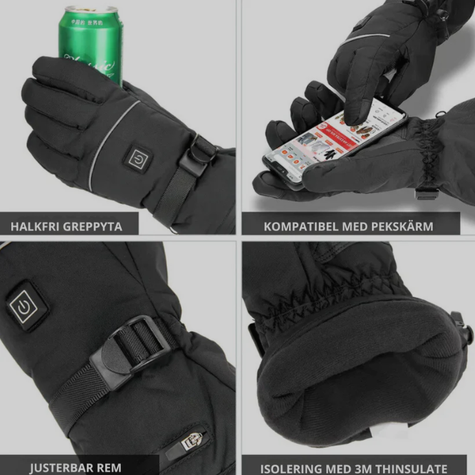 Electrically Heated Gloves with 3M Thinsulate™ Insulation - Teserito